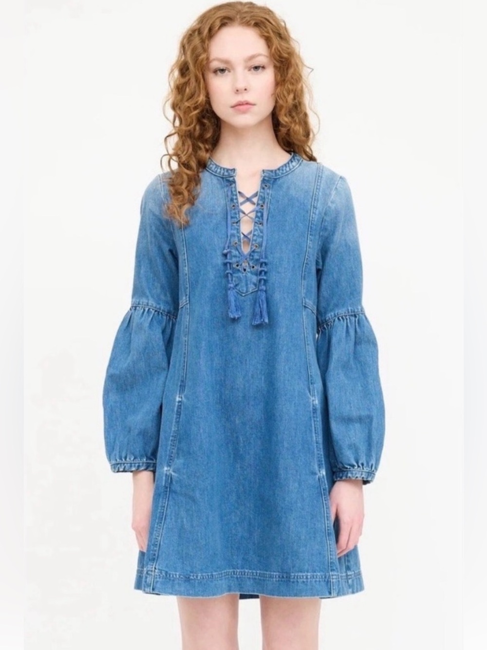 Ulla Johnson Deren denim long sleeve dress